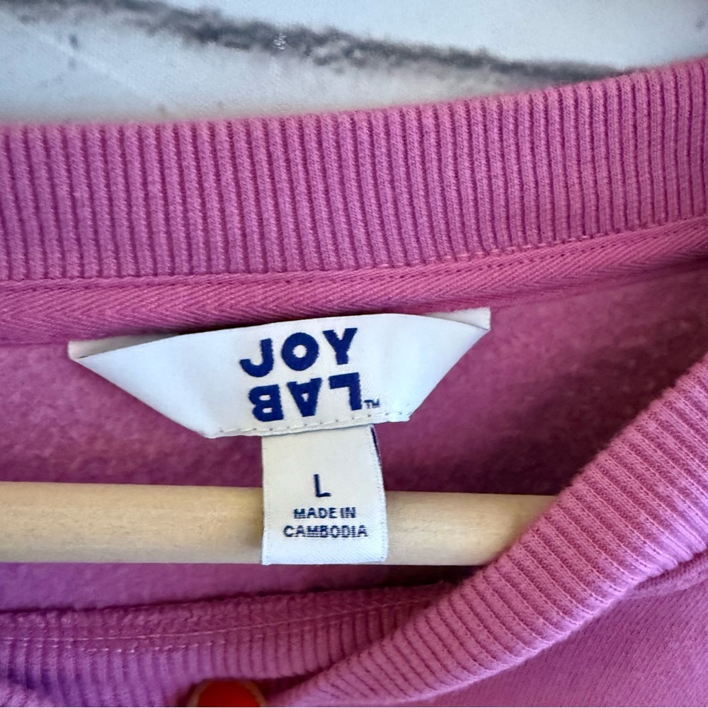 JoyLab Soft‎ Pink Ribbed Top - Picture 3 of 4